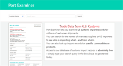 Desktop Screenshot of portexaminer.com